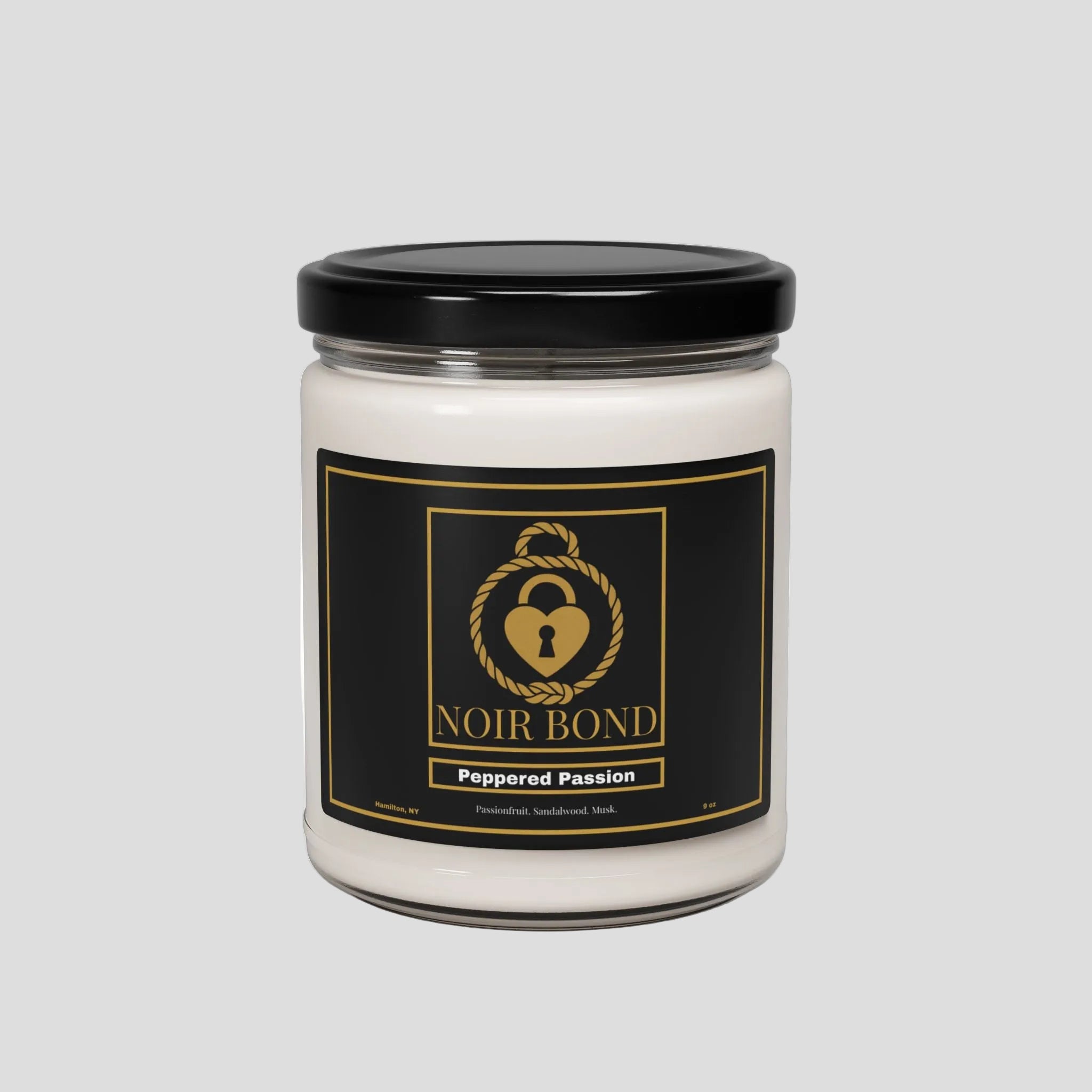 Noir Bond Scented Soy Candle — 9oz Luxury Candle