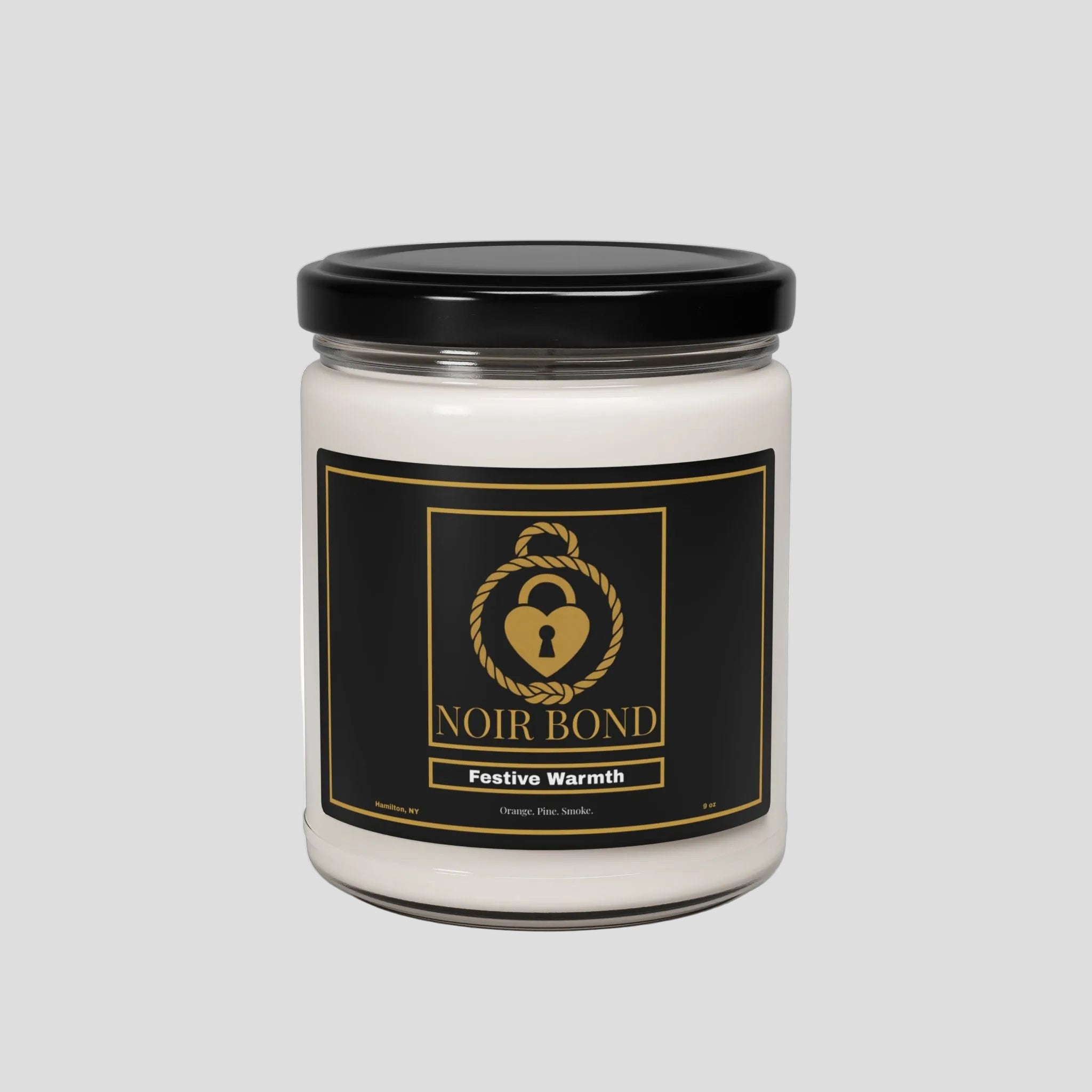 Noir Bond Scented Soy Candle — 9oz Luxury Candle