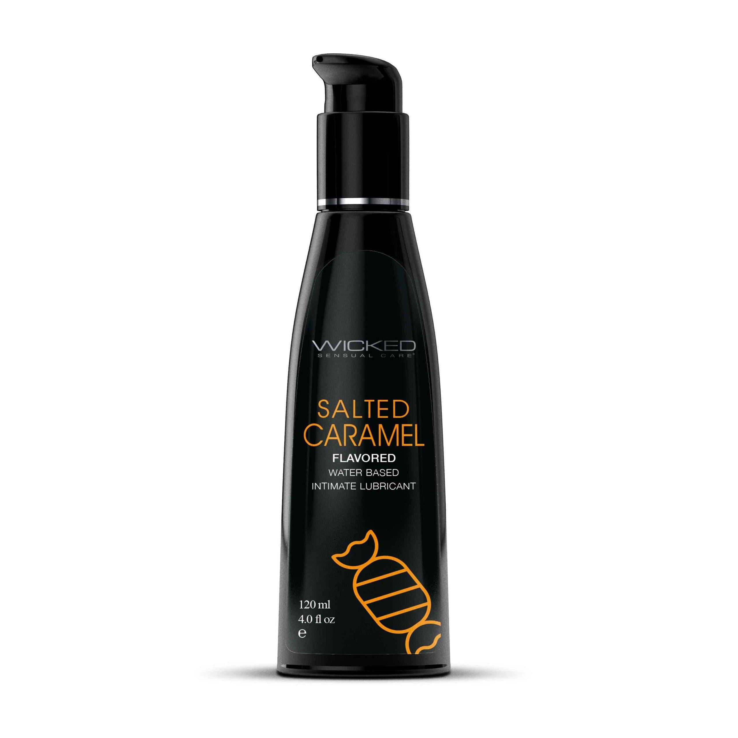 "Aqua Salted Caramel Flavored Water Based Intimate Lubricant - 4 Fl. Oz. WS-90324"