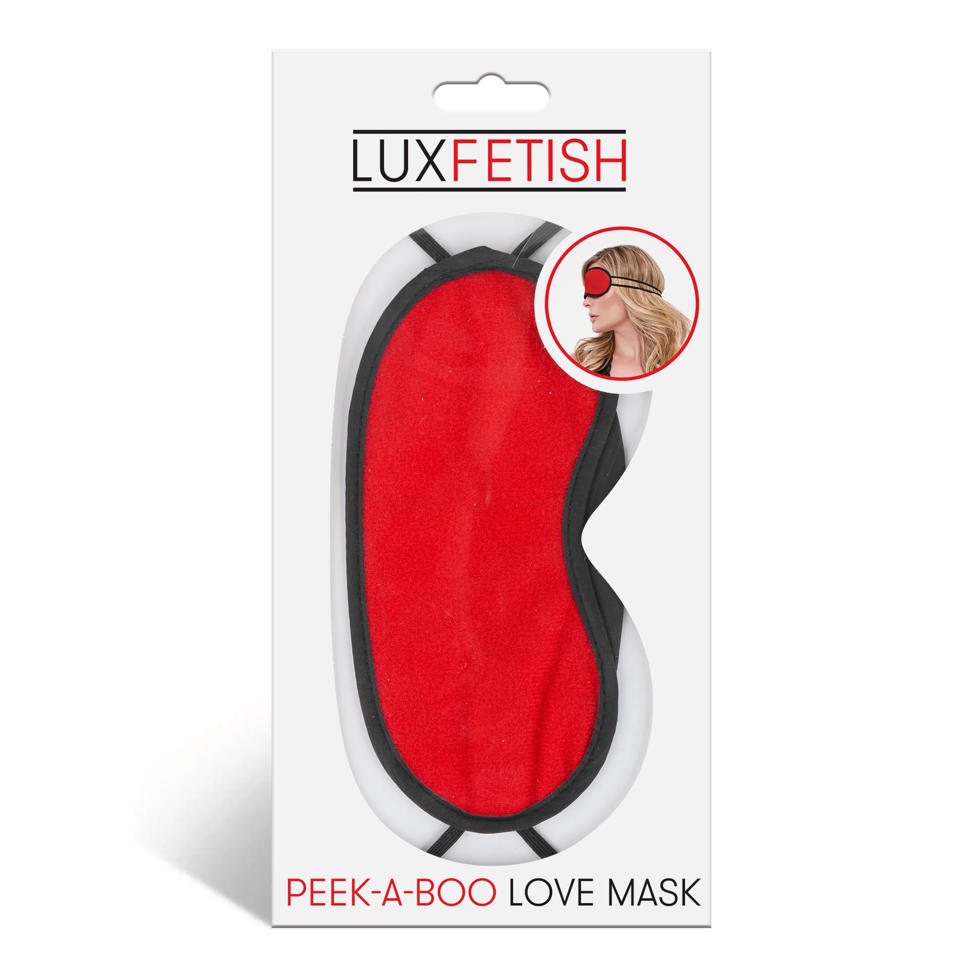 "Peek-a-Boo Love Mask - Red EL-LF-6012"