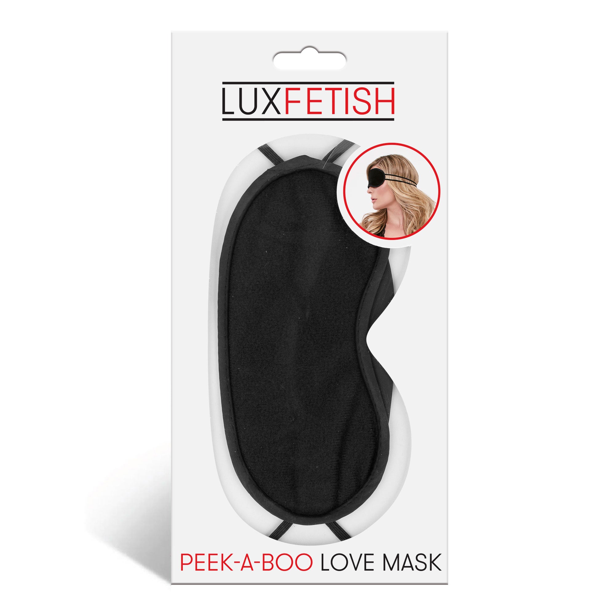 "Peek-a-Boo Love Mask - Black EL-LF-6010"